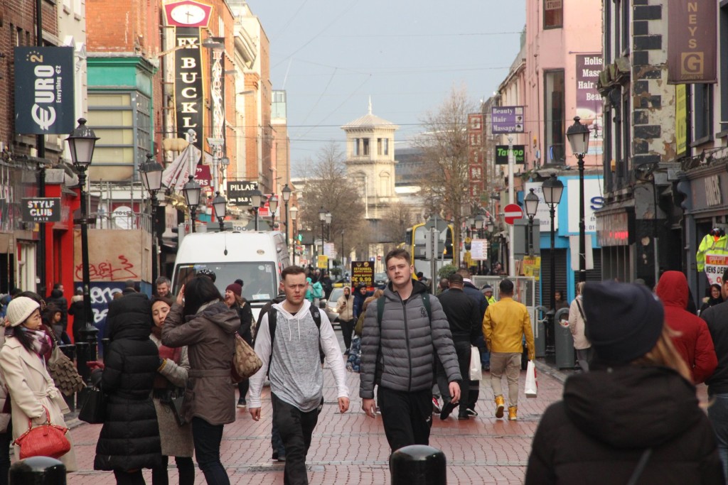 Irská republika - Dublinské ulice a nákupní centra