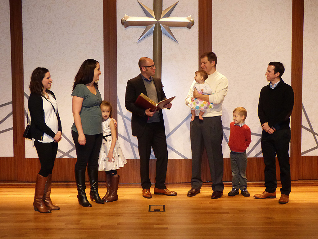 Ceremoniál křtin v Scientologické církvi v Portlandu