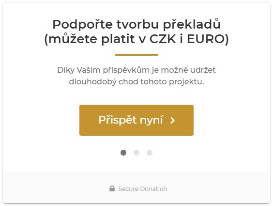 Podpořte tvorbu překladů