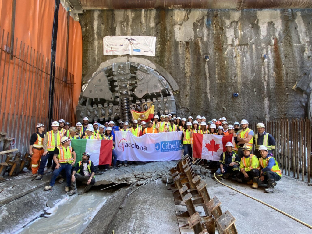 Broadway Subway Project ve Vancouveru v Britské Kolumbii.
