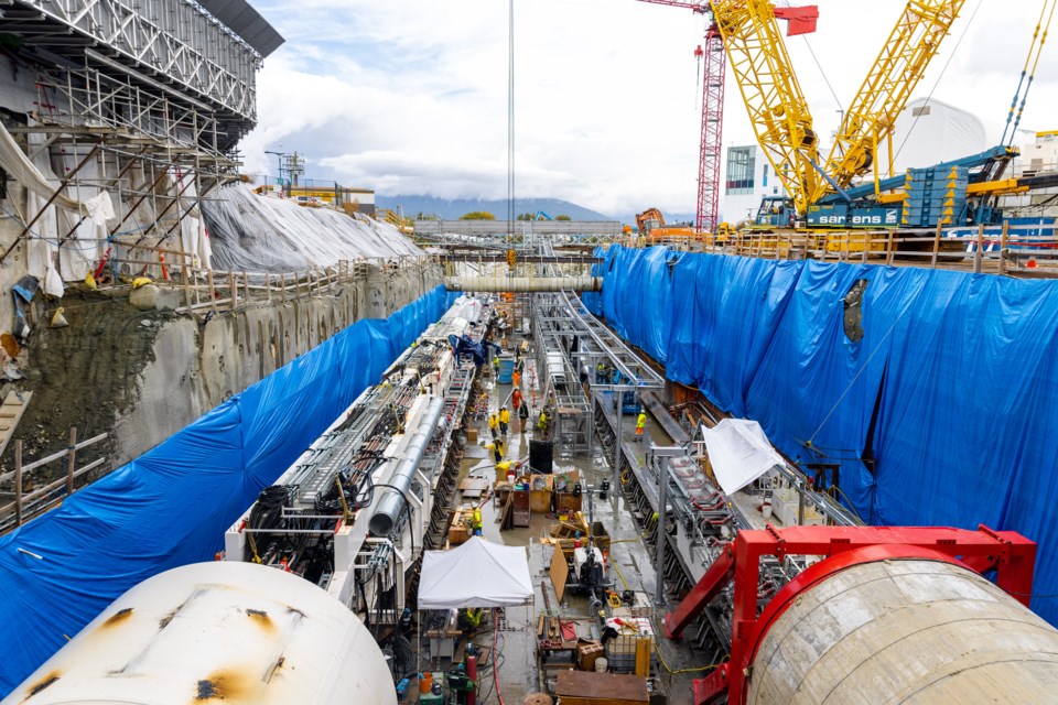 Broadway Subway Project ve Vancouveru v Britské Kolumbii.