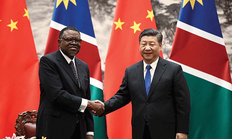 Prezident Namibie Hage Geingob podporuje globální politiku Číny