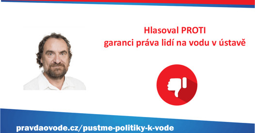 p. Rabas hlasoval PROTI požadavku na vyšetření protiprávního ovládnutí